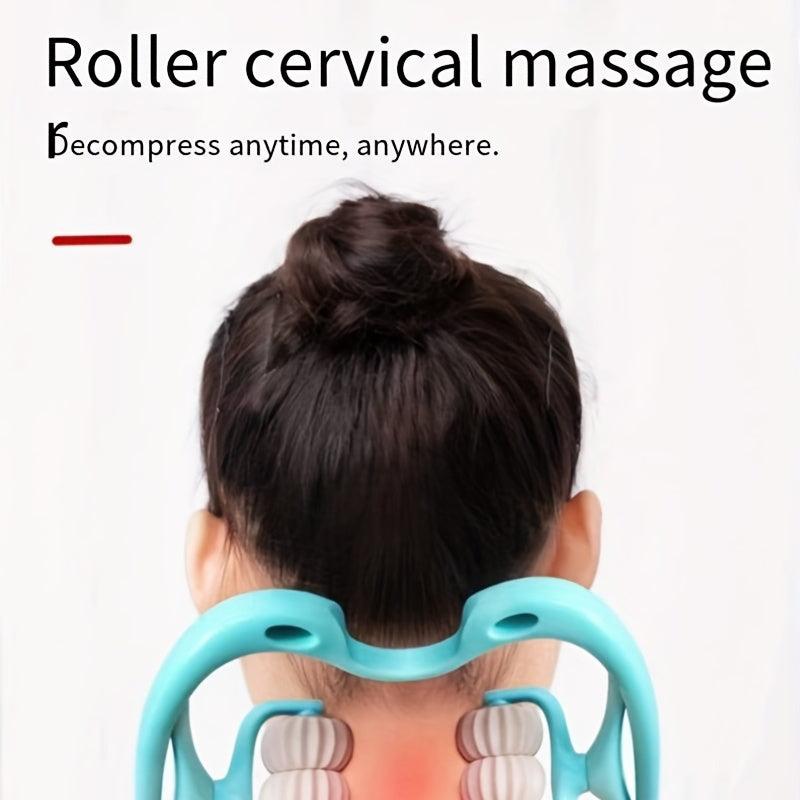 Cervical Massager Roller Ball Manual Clip Neck Shoulder Massage Instrument