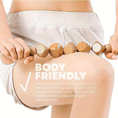 3pcs Wood Massage Tools Kit Handheld Trigger Point Stick Massager