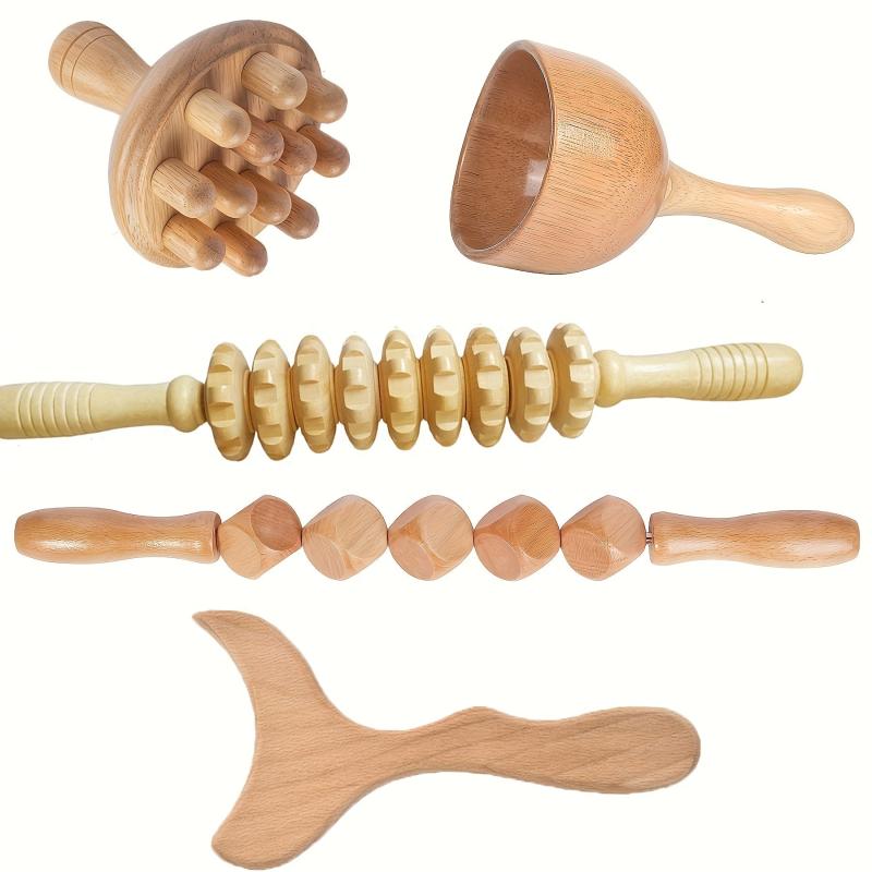5pcs Set Wood Massage Tools for Muscle Massage