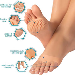 Silicone Metatarsal Pads Toe Separator Foot Pads Orthotics Foot Massage Insoles