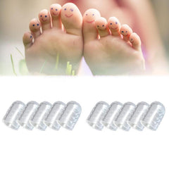 10pcs Silicone Toe Protectors Gel Toe Covers For Men Women
