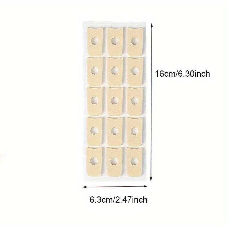 15 Pcs Latex Chicken Eye Stickers Toe Split Shoe Protective Pads