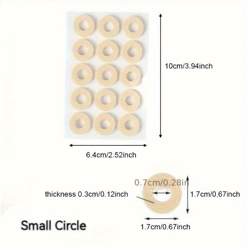 15 Pcs Latex Chicken Eye Stickers Toe Split Shoe Protective Pads