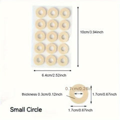 15 Pcs Latex Chicken Eye Stickers Toe Split Shoe Protective Pads