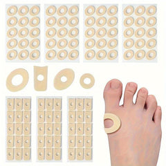 15 Pcs Latex Chicken Eye Stickers Toe Split Shoe Protective Pads