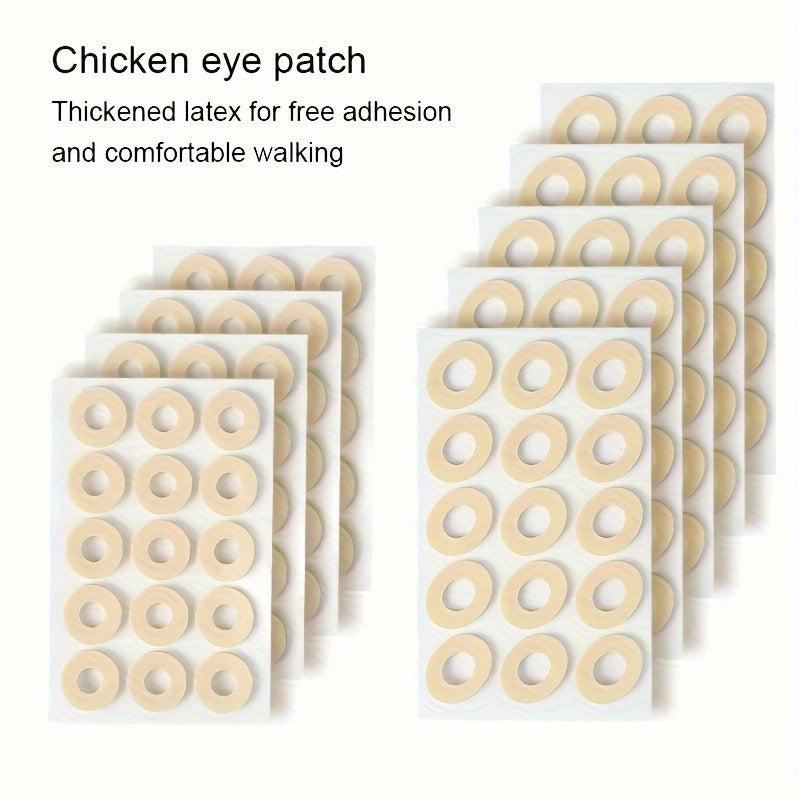 15 Pcs Latex Chicken Eye Stickers Toe Split Shoe Protective Pads