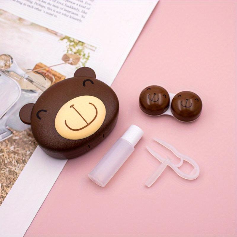 Animals Lens Box With Tweezers - Portable Companion Box for Travel
