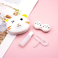 Animals Lens Box With Tweezers - Portable Companion Box for Travel