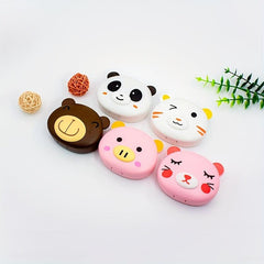 Animals Lens Box With Tweezers - Portable Companion Box for Travel