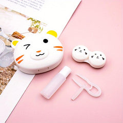 Animals Lens Box With Tweezers - Portable Companion Box for Travel