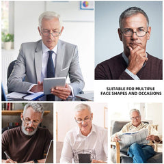 4Pack Lightweight Metal Frame Reading Glasses Classic Design for Men and Women
