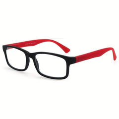 Women Men Reading Glasses Classic Square Rubber Frame Lightweight Readers