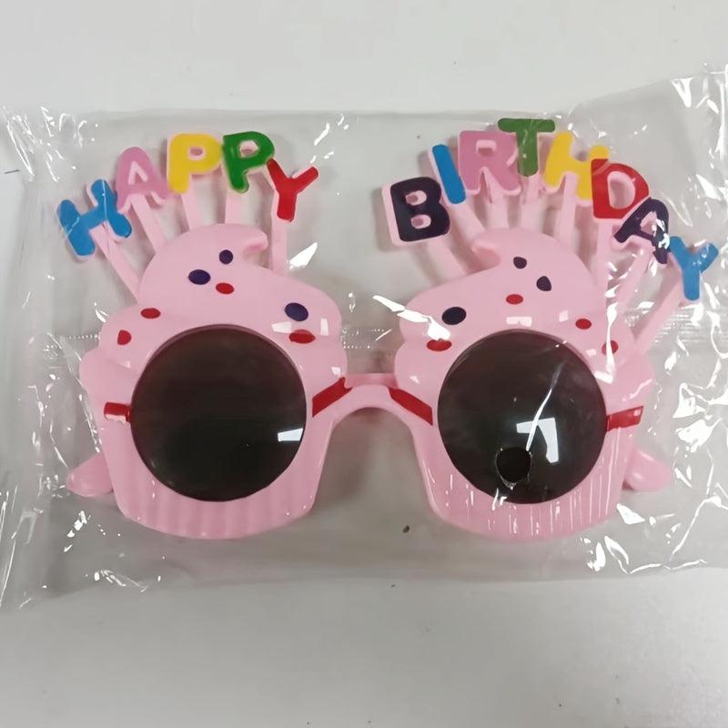 Birthday Cake Glasses Funny Party Props Dress Up Accessory
