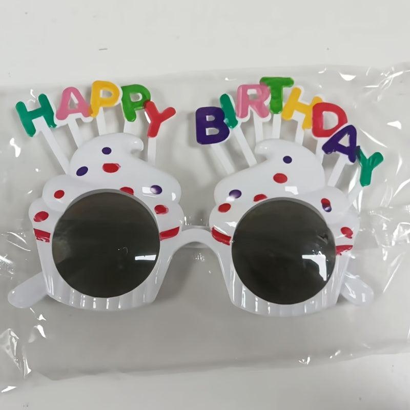 Birthday Cake Glasses Funny Party Props Dress Up Accessory