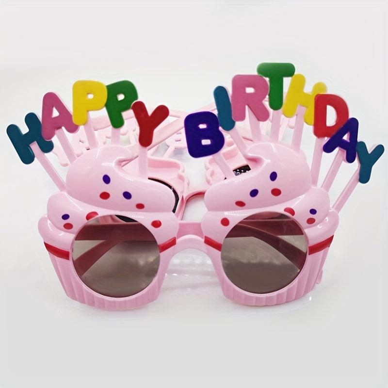 Birthday Cake Glasses Funny Party Props Dress Up Accessory