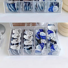 Transparent Glasses Case Drawer Dust-proof Box Lens Case
