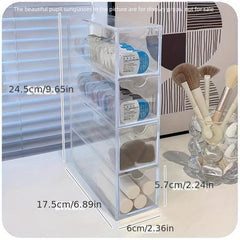 Transparent Glasses Case Drawer Dust-proof Box Lens Case