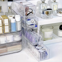 Transparent Glasses Case Drawer Dust-proof Box Lens Case