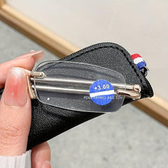 Portable Rimless Folding Reading Glasses Anti Light Ultra light Eyeglasses