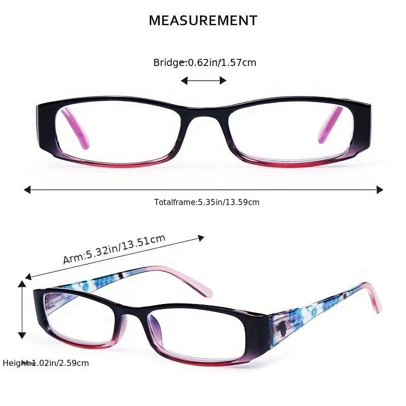 Pattern Reading Glasses Light Blocking Computer Readers Full Frame Unisex
