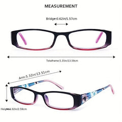 Pattern Reading Glasses Light Blocking Computer Readers Full Frame Unisex