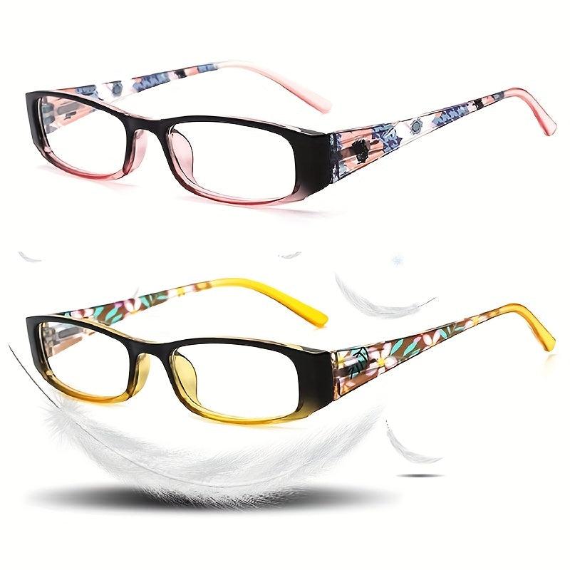 Pattern Reading Glasses Light Blocking Computer Readers Full Frame Unisex