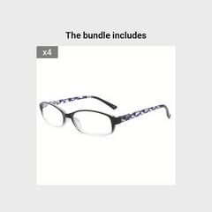 Light Blocking Ladies Reading Glasses Spring Hinge Anti Glare UV Eyeglasses