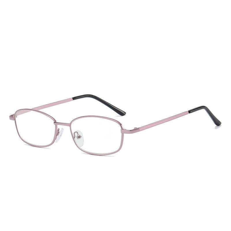 Metal Round Frame Reading Glasses Light Blocking Lens Unisex
