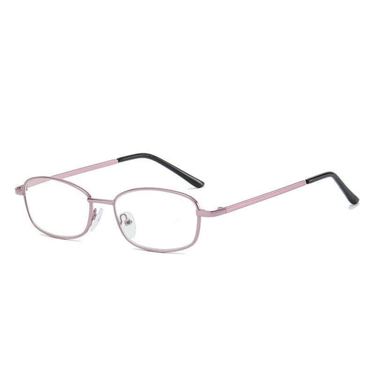 Metal Round Frame Reading Glasses Light Blocking Lens Unisex
