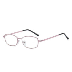 Metal Round Frame Reading Glasses Light Blocking Lens Unisex