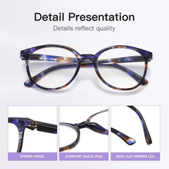 1 Pc Spring Hinge Stylish Reader Glasses For Men And Women