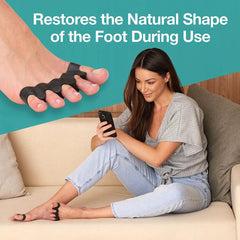 4pcs Toe Alignment Silicone Toe Spacers Bunion Hammertoe Straighteners