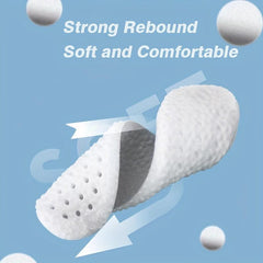 High Elastic 4D Unisex Sport Insoles - Shock Absorbing, Comfortable, Breathable