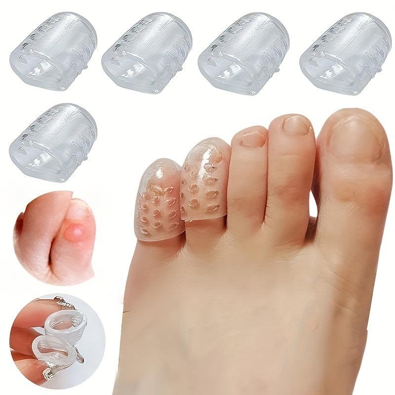 10pcs Anti Wear Toe Protectors Silicone Toe Covers for Shopping Hiking Travel