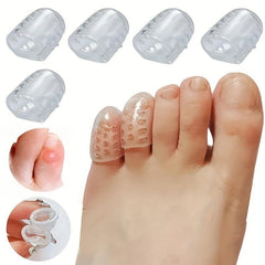 10pcs Anti Wear Toe Protectors Silicone Toe Covers for Shopping Hiking Travel