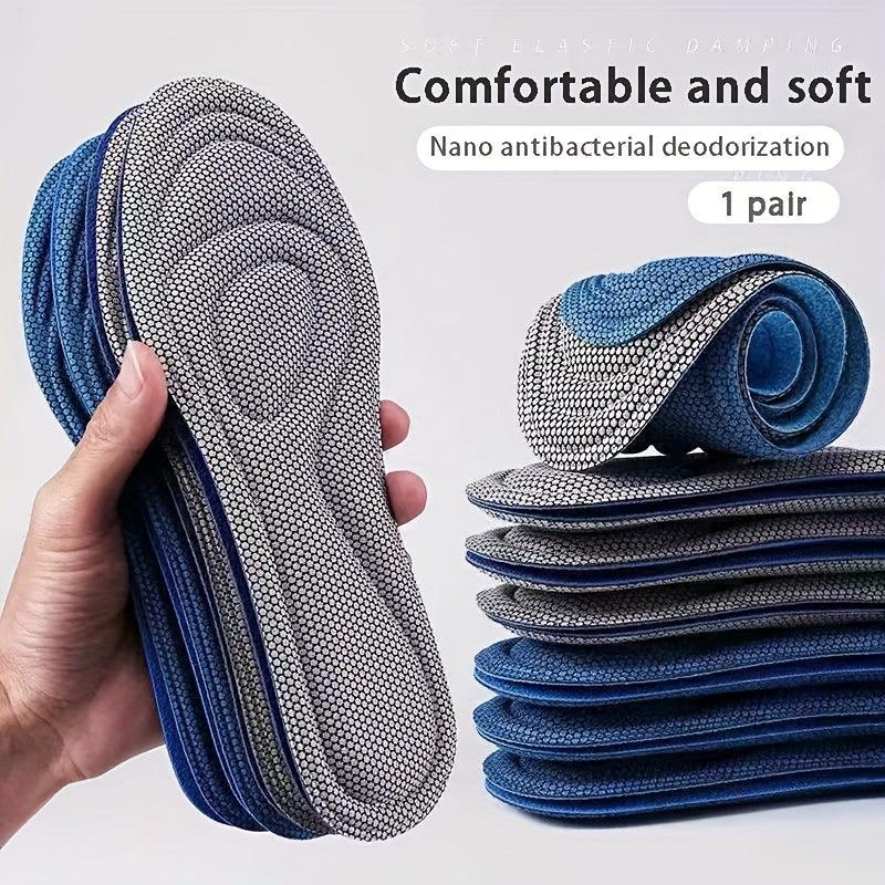 5D Memory Foam Orthopedic Insoles Nano Antibacterial Deodorant Insoles