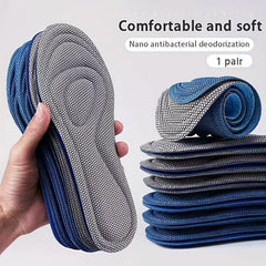 5D Memory Foam Orthopedic Insoles Nano Antibacterial Deodorant Insoles