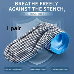 5D Memory Foam Orthopedic Insoles Nano Antibacterial Deodorant Insoles