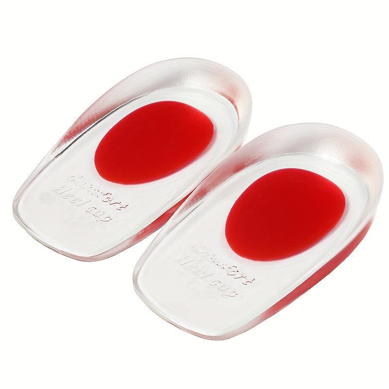 Soft Silicone Gel Heel Insoles Foot Care For Heel Spurs Massager Shoe Pads
