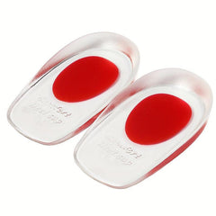 Soft Silicone Gel Heel Insoles Foot Care For Heel Spurs Massager Shoe Pads