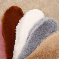 Fluffy Self Heated Thermal Insoles Thicken Rabbit Fur Soft & Comfy Sport Insoles