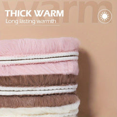 Fluffy Self Heated Thermal Insoles Thicken Rabbit Fur Soft & Comfy Sport Insoles