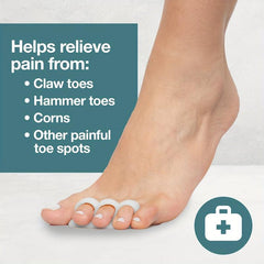 Gel Toe Straighteners for Bent Crooked Curled Toes