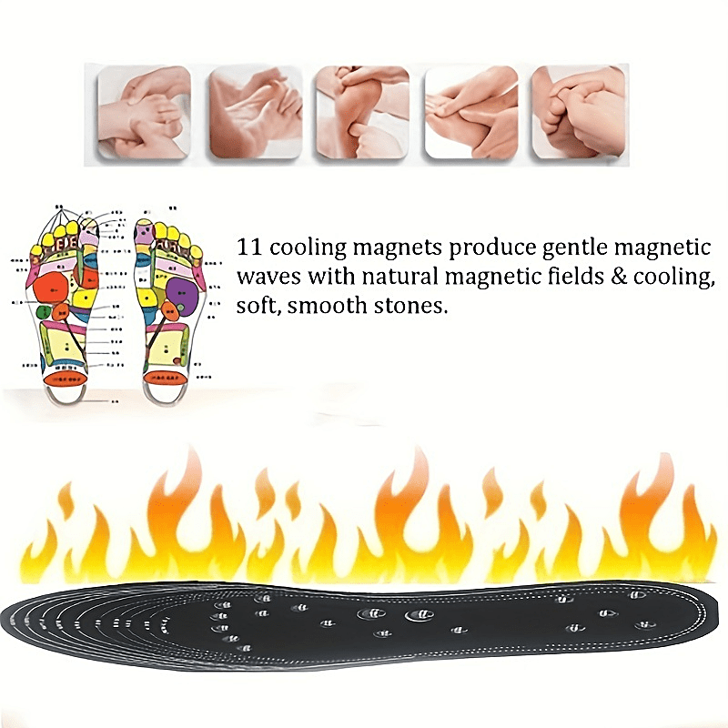 18 Magnet Massage Insoles - Relax Your Feet Instantly