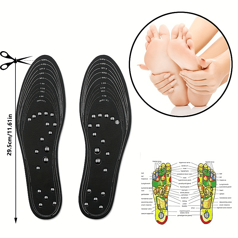 18 Magnet Massage Insoles - Relax Your Feet Instantly