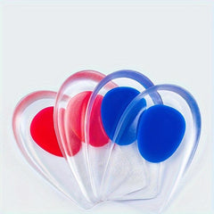 Silicone Heel Pads for Men and Women - Shock-absorbing Inner Heightening Insoles
