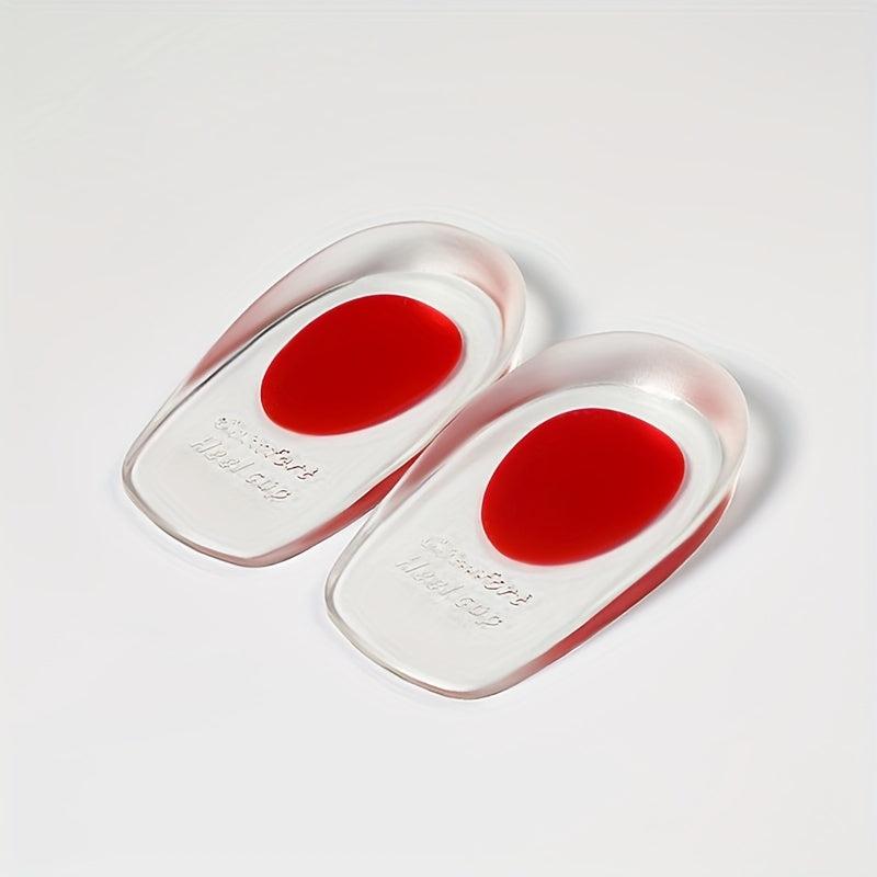 Silicone Heel Pads for Men and Women - Shock-absorbing Inner Heightening Insoles