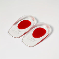 Silicone Heel Pads for Men and Women - Shock-absorbing Inner Heightening Insoles