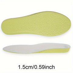 Height Increase Insoles - Popcorn Inside - Odor Resistant - Breathable - Soft