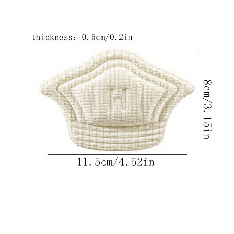 6pcs Sports Shoe Heel Stickers Anti-wear Self-adhesive Shrinkable Code Thickened